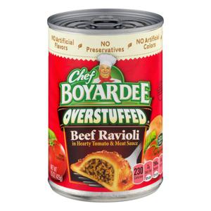 Chef Boyardee Overstuffed Ravioli Beef in Hearty Tomato & Meat Sauce