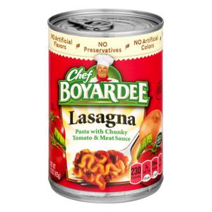 Chef Boyardee Lasagna with Chunky Tomato & Meat Sauce