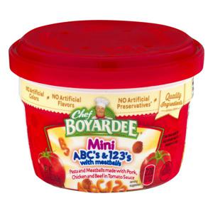 Chef Boyardee ABC's & 123's with Meatballs Mini in Tomato Sauce