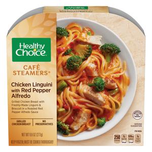 Healthy Choice Cafe Steamers Chicken Linguini with Red Pepper Alfredo