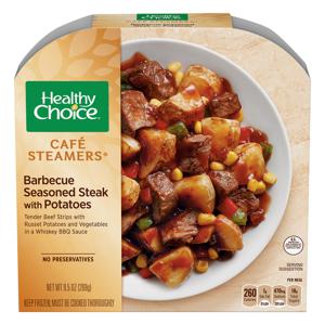 Healthy Choice Cafe Steamers Barbeque Seasoned Steak with Red Potatoes