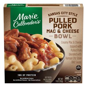 Marie Callender's Pulled Pork Mac & Cheese Bowl Kansas City Style