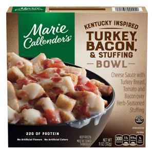 Marie Callender's Bowl Turkey Bacon & Stuffing Kentucky Inspired