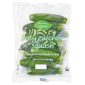 Wegmans Organic Zucchini Squash, Baby, Microwaveable