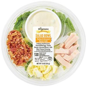 Wegmans Salad Bowl, Turkey & Uncured Bacon* Cobb