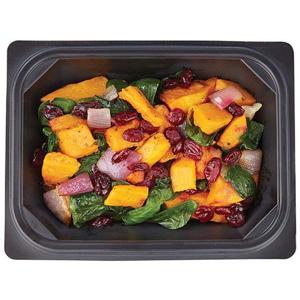 Wegmans Butternut Squash with Baby Spinach & Craisins Veggie Bowl