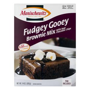 Manischewitz Brownie Mix Fudgey Gooey Pan Included