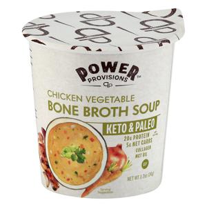 Power Provisions Bone Broth Soup Chicken Vegetable Gluten Free