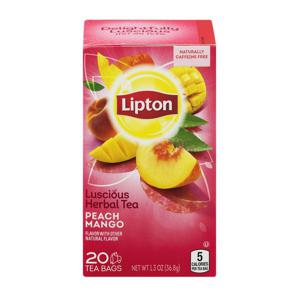 Lipton Luscious Herbal Tea Peach Mango Tea Bags