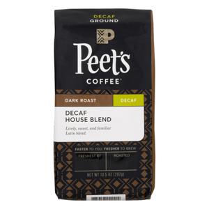 Peet's House Blend Dark Roast Coffee Decaffeinated (Ground)