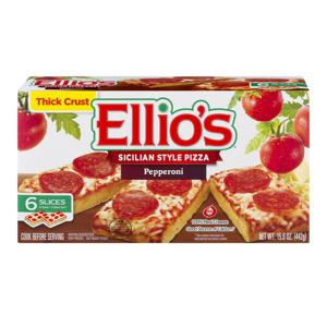 Ellio's Sicilian Style Thick Crust Pizza Pepperoni - 6 slices