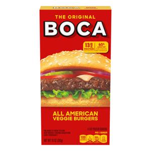 Boca The Original All American Veggie Burgers - 4 ct Frozen