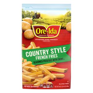 Ore-Ida Country Style French Fries Seasoned Potatoes With Skins