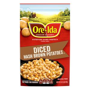 Ore-Ida Diced Hash Browns Potatoes Gluten Free