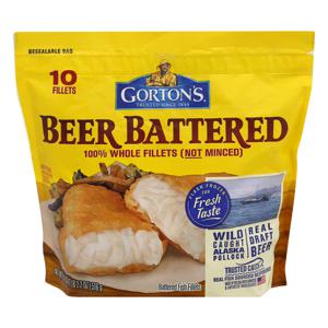 Gorton's Wild Caught Beer Battered Fish Fillets Frozen - 10 ct