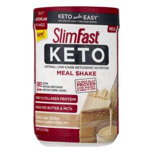 SlimFast Keto Meal Shake Vanilla Cake Batter