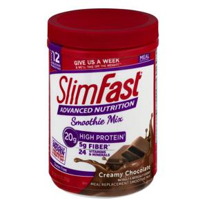 SlimFast Advanced Nutrition Meal Replacement Smoothie Mix Creamy Chocolate