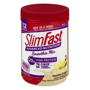 SlimFast Advanced Nutrition Smoothie Mix Vanilla Cream Gluten Free