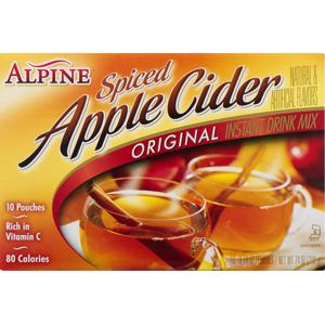 Alpine Drink Mix Original Spiced Apple Cider - 10 ct