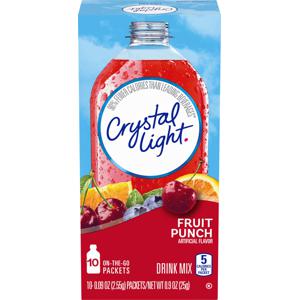 Crystal Light Drink Mix Packets Fruit Punch - 10 ct