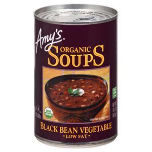 Amy's Black Bean Vegetable Soup Low Fat Organic