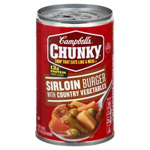 Campbell's Chunky Sirloin Burger with Country Vegetables Soup