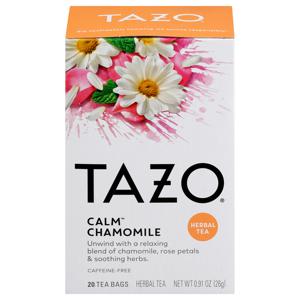 Tazo Herbal Infusion Calm Chamomile Tea Bags Caffeine Free All Natural