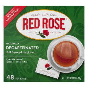 Red Rose Black Tea Bags Decaffeinated