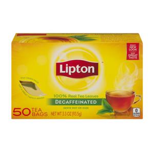 Lipton Black Tea Bags Decaffeinated