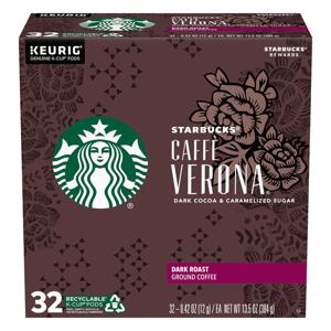 Starbucks Caffe Verona Dark Roast Coffee K-Cups