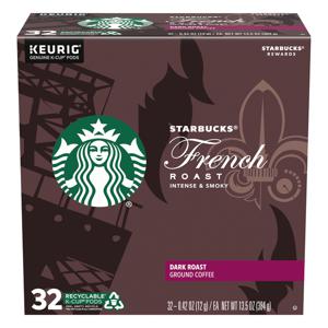 Starbucks French Roast Dark Roast Coffee K-Cups