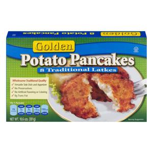 Golden Potato Pancakes Traditional Latke All Natural - 8 ct Frozen