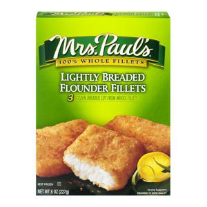 Mrs. Paul's Select Cuts Lightly Breaded Flounder Fillets - 3 ct Frozen