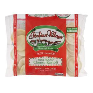 Italian Village Ravioli Cheese Mini Round Frozen