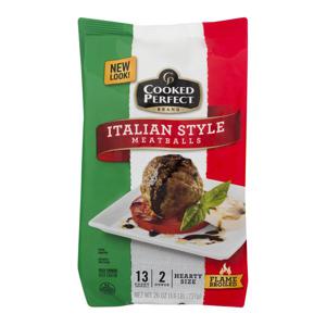 Cooked Perfect Meatballs Italian Style Hearty Size - apx 13 ct