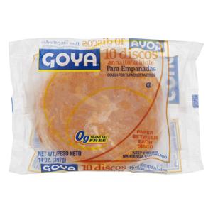 Goya Discos Con Color Para Empanadas (Dough for Turnovers) - 10 ct