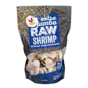 Stop & Shop Raw Shrimp Simple Peel Extra Jumbo - 16-20 ct per lb Frozen