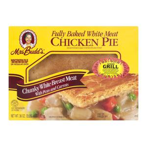 Mrs. Budd's Chicken Pie White Meat with Peas & Carrots Refrigerated