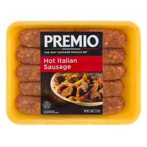 Premio Italian Sausage Hot - 8 ct