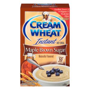 Nabisco Instant Cream of Wheat Hot Cereal Maple Brown Sugar - 10 ct