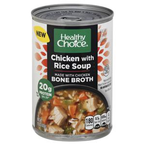 Healthy Choice Chicken with Rice Soup with Chicken Bone Broth