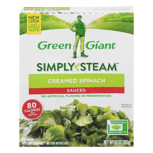 Green Giant SIMPLY STEAM Creamed Spinach Sauced