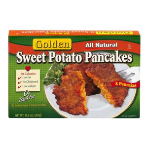 Golden All Natural Sweet Potato Pancakes - 8 ct