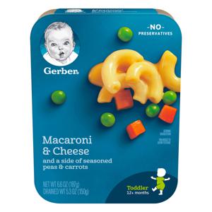 Gerber Macaroni & Cheese with Seasoned Peas & Carrots