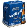 San Miguel Cerveza 0.0 Sin Alcohol (Pack 6 x 25cl)