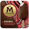 Magnum Helado Doble Chocolate / Fresa 3 uds
