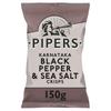 Pipers Chips Black Pepper & Sea Salt 150 gr