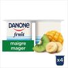 Danone Fruit Yaourt Maigre Fruits Exotiques 4 x 125 g
