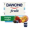 Danone Fruit Yaourt Maigre Mélange de Fruits 12 x 125 g