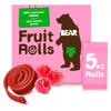 Bear Yoyos Pure Fruit Raspberry 10 Fruit Rolls